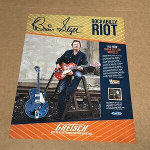 Brian Setzer - Gretsch Guitars - Rockabilly Riot - 2015 Print Advertisement